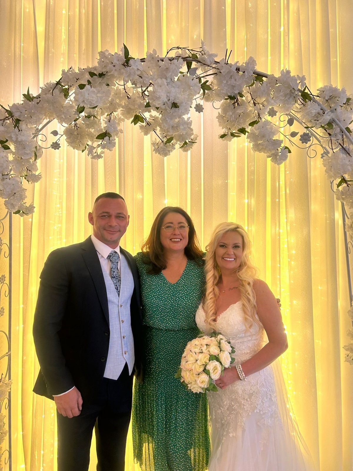 Mairead Vaughan with Sharon and Damien